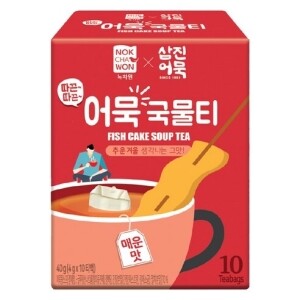 NOKCHAWON Fish Cake Soup Tea Spicy 10 Bags, 40g